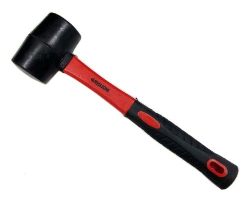 RUBBER MALLET 16oz BLACK FIBREGLASS HANDLE 350mm – TOOLZONE KDPHM107