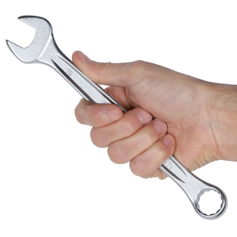 Combination Spanner Wrench Open Offset Ring Ends Chrome-Plated 10mm - Beta Tools 42 10