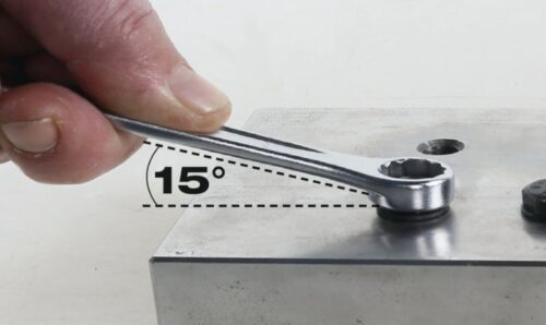 Combination Spanner Wrench Open Offset Ring Ends Chrome-Plated 24mm – Beta Tools 42 24