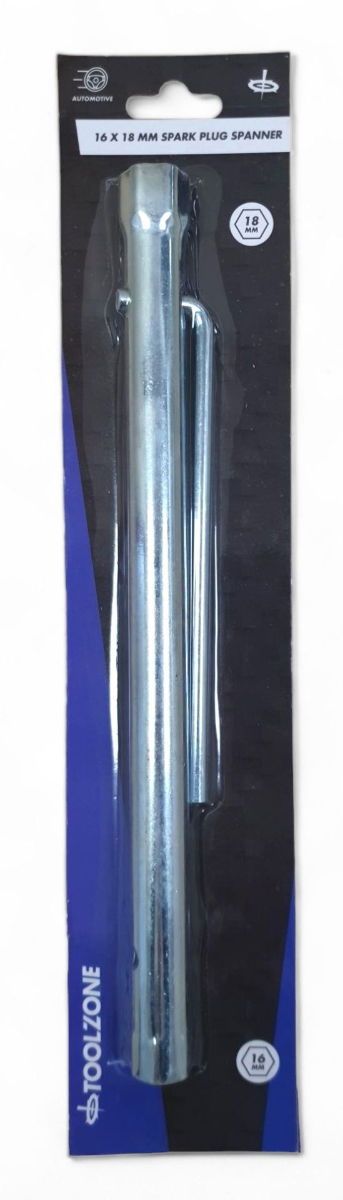 SPARK PLUG SPANNER 16 x 18mm 300mm INTEGRAL L SHAPE TOMMY BAR – TOOLZONE KDPSP197