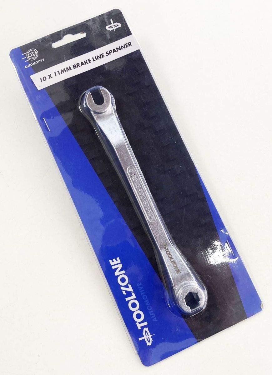 BRAKE LINE SPANNER 10 x 11mm 180mm OFFSET DESIGN - TOOLZONE KDPSP196 - Image 5