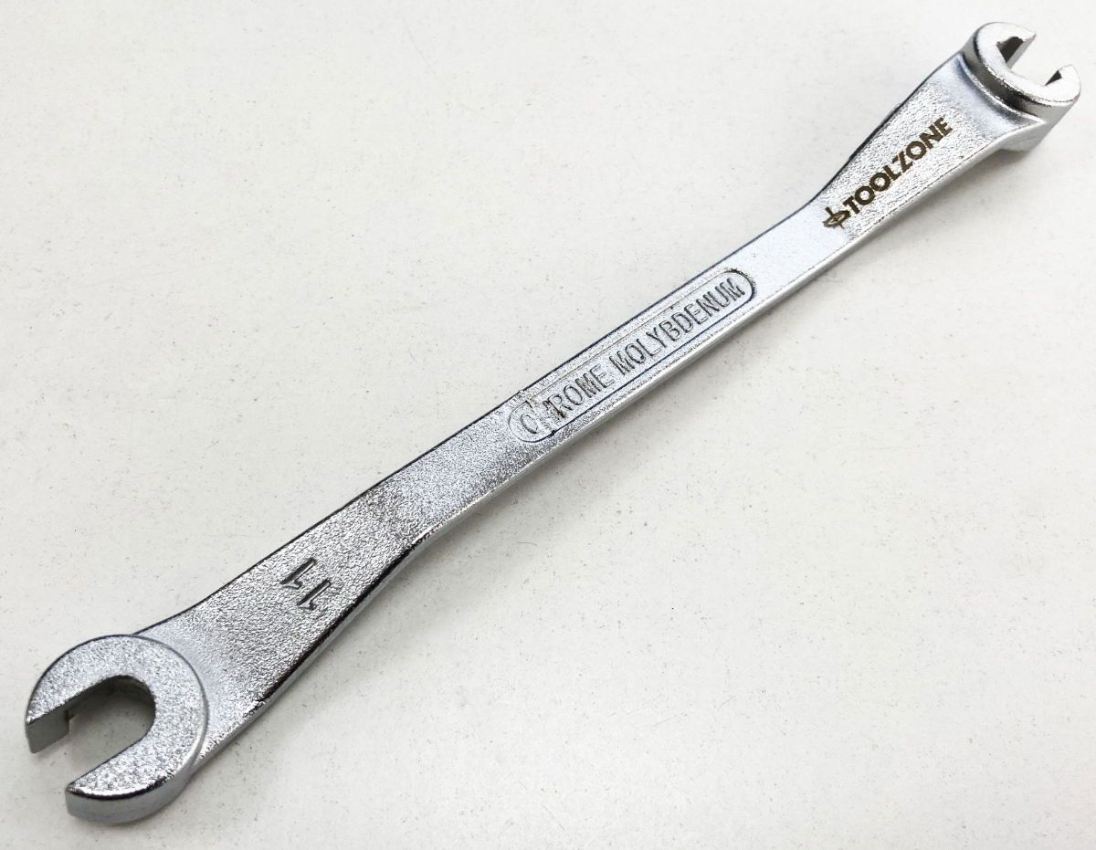 BRAKE LINE SPANNER 10 x 11mm 180mm OFFSET DESIGN - TOOLZONE KDPSP196 - Image 6