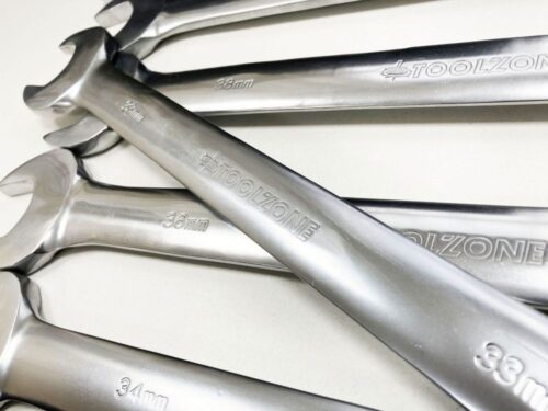 COMBINATION SPANNER SET 7pc 33-50mm 6150CRV MATT FINISH – TOOLZONE KDPSP192