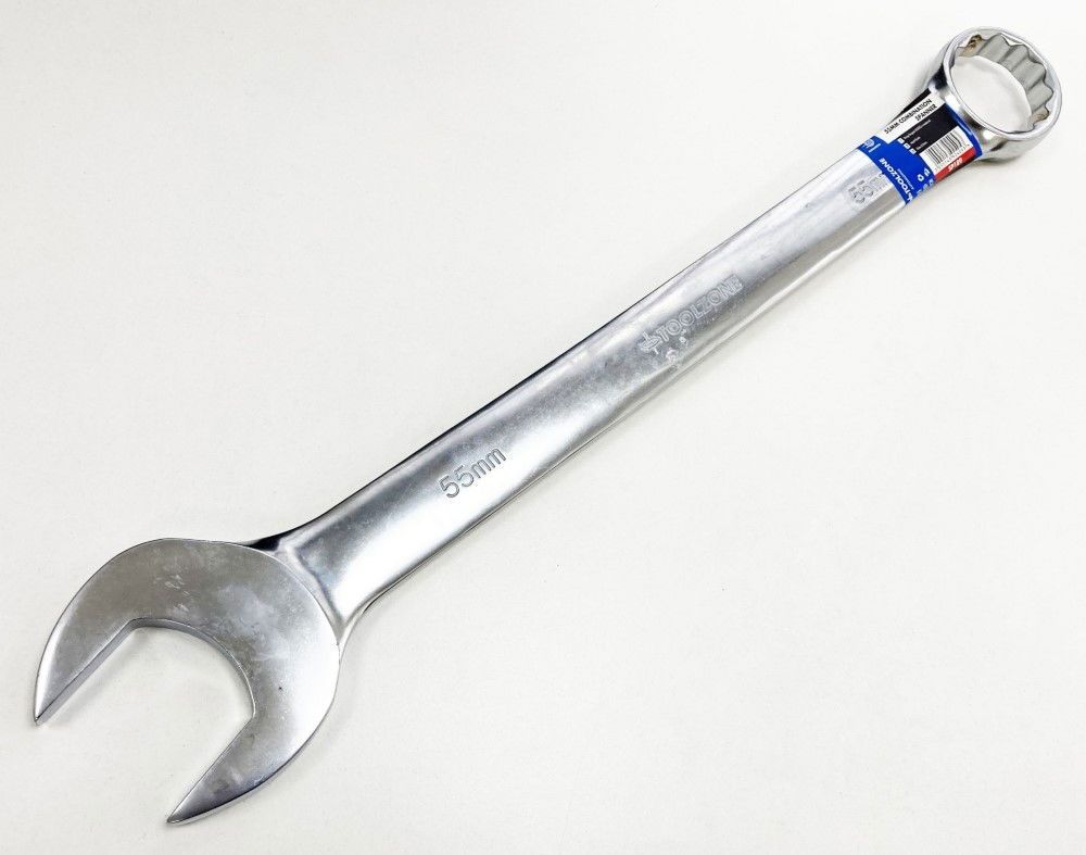 COMBINATION SPANNER 55mm 6150CRV MATT FINISH - TOOLZONE KDPSP189 - Image 2