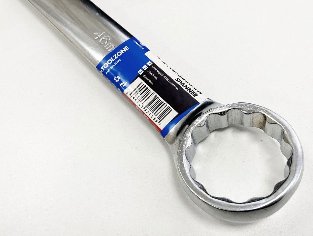 COMBINATION SPANNER 46mm 6150CRV MATT FINISH - TOOLZONE KDPSP187 - Image 2