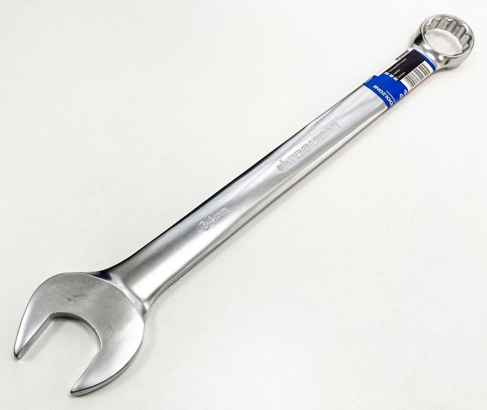 COMBINATION SPANNER 34mm 6150CRV MATT FINISH - TOOLZONE KDPSP183 - Image 2
