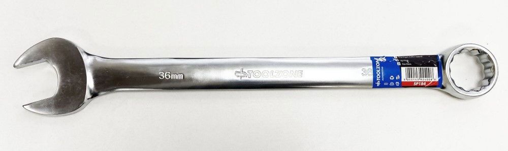 COMBINATION SPANNER 36mm 6150CRV MATT FINISH - TOOLZONE KDPSP184