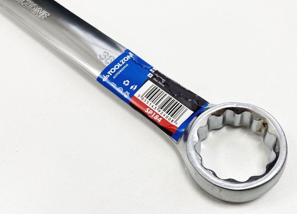 COMBINATION SPANNER 36mm 6150CRV MATT FINISH - TOOLZONE KDPSP184 - Image 3