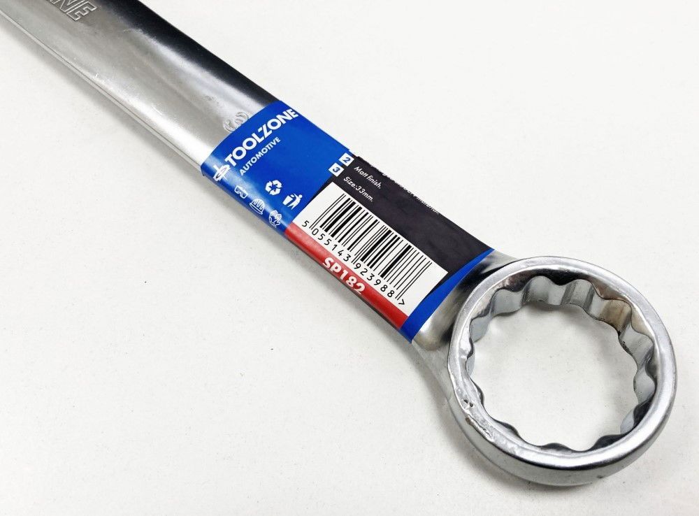 COMBINATION SPANNER 33mm 6150CRV MATT FINISH - TOOLZONE KDPSP182 - Image 3