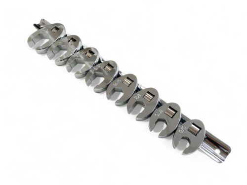 CROWSFOOT SPANNER SET 8pc IMPERIAL 3/8″-7/8″ CHROME VANADIUM ON RAIL – TOOLZONE KDPSP175