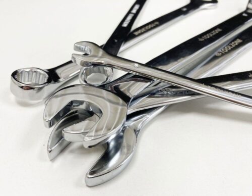 COMBINATION SPANNER SET 12pc EXTRA LONG 8-19mm CHROME VANADIUM IN POUCH – TOOLZONE KDPSP174