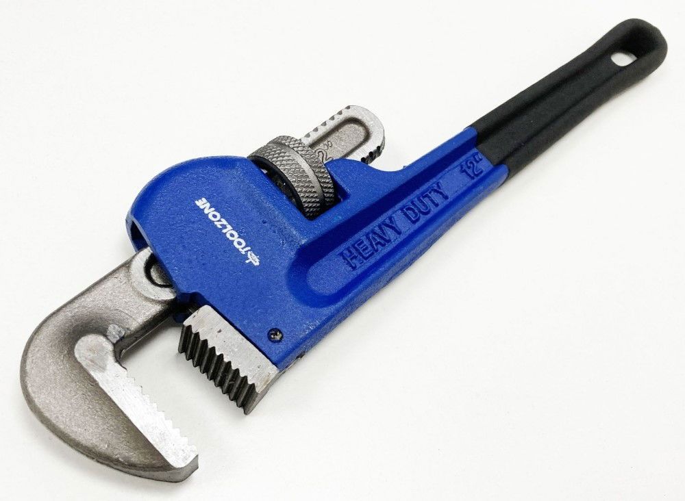 STILLSON WRENCH 12" HEAVY DUTY DROP FORGED CARBON STEEL - TOOLZONE KDPSP169 - Image 2