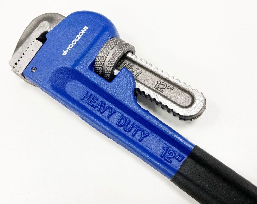 STILLSON WRENCH 12" HEAVY DUTY DROP FORGED CARBON STEEL - TOOLZONE KDPSP169 - Image 3