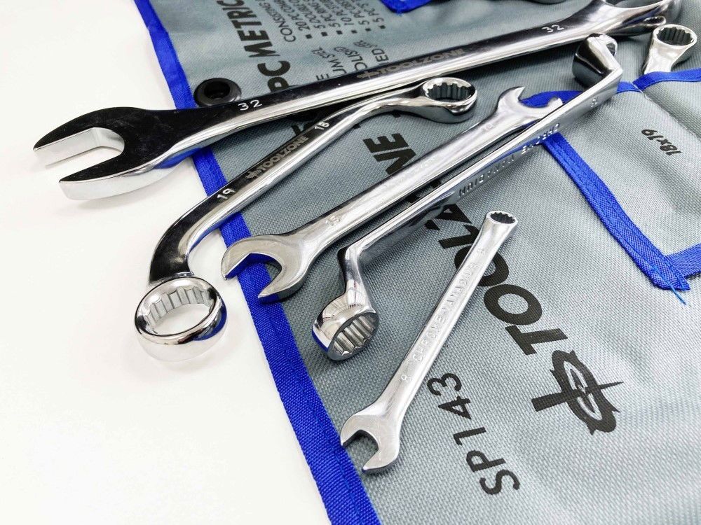 SPANNER SET 50pc CHROME VANADIUM POLISHED FINISH METRIC - TOOLZONE KDPSP143 - Image 3