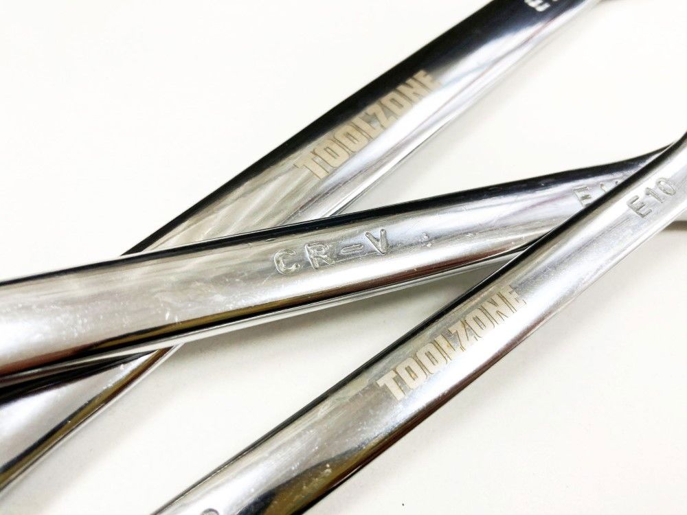 DOUBLE END RING SPANNER SET 4pc STAR CHROME VANADIUM FULLY POLISHED - TOOLZONE KDPSP135 - Image 3