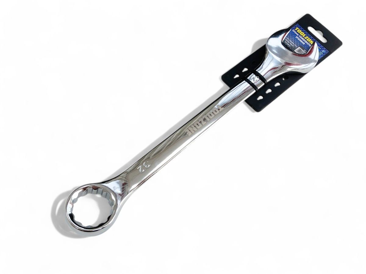 COMBINATION SPANNER 32mm POLISHED CHROME VANADIUM - TOOLZONE KDPSP120 - Image 3