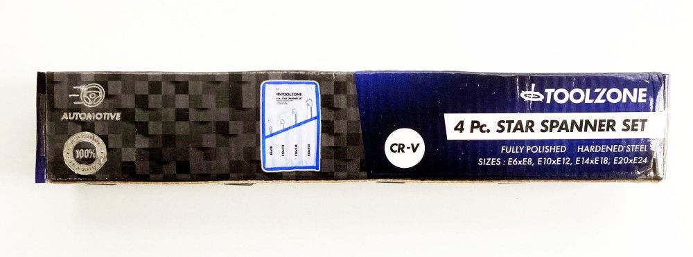 DOUBLE END RING SPANNER SET 4pc STAR CHROME VANADIUM FULLY POLISHED - TOOLZONE KDPSP135 - Image 6