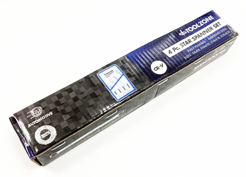 DOUBLE END RING SPANNER SET 4pc STAR CHROME VANADIUM FULLY POLISHED - TOOLZONE KDPSP135 - Image 7