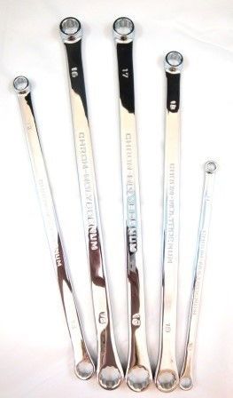 LONG RING SPANNER SET 5PC 8×10 TO 17x19mm CHROME MOLYBDENUM – TOOLZONE KDPSP087