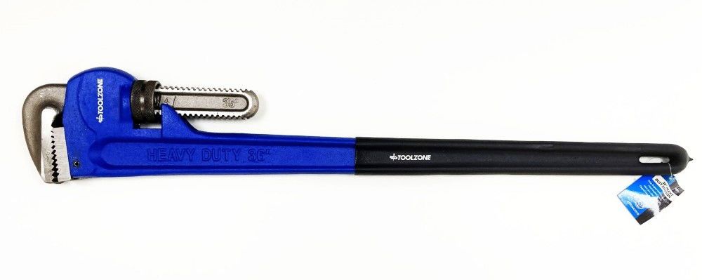 STILLSON WRENCH 36" MAX JAW 114mm DROP FORGED FOAM DIPPED HANDLE - TOOLZONE KDPSP070