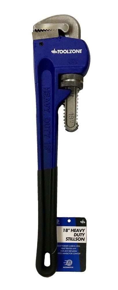 STILLSON WRENCH 18″ MAX JAW 83mm DROP FORGED FOAM DIPPED HANDLE – TOOLZONE KDPSP068