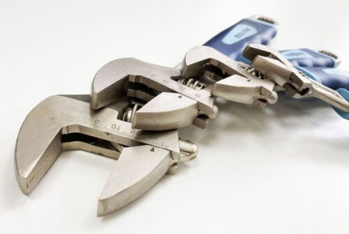 ADJUSTABLE SPANNER SET 4PC 6″ 8″ 10″ 12″ SOFT GRIP HANDLES – TOOLZONE KDPSP055