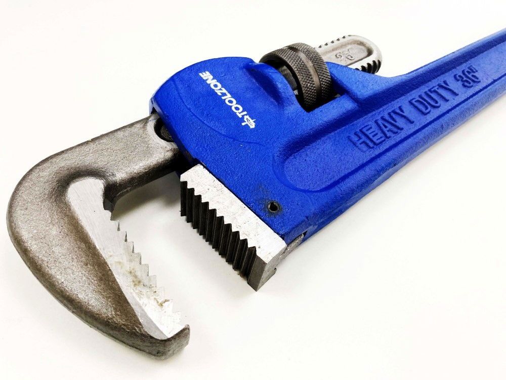 STILLSON WRENCH 36" MAX JAW 114mm DROP FORGED FOAM DIPPED HANDLE - TOOLZONE KDPSP070 - Image 4