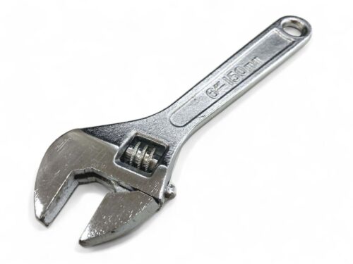 ADJUSTABLE SPANNER 6″ MAX JAW 20mm DROP FORGED CHROME PLATED – TOOLZONE KDPSP042
