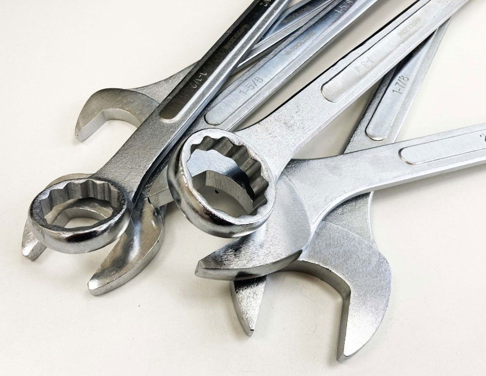 JUMBO COMBINATION SPANNERS SET 6PC 1-3/8" TO 2" AF - TOOLZONE KDPSP009 - Image 2