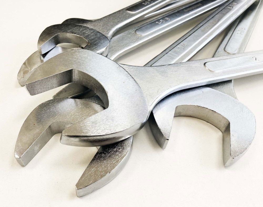 JUMBO COMBINATION SPANNERS SET 6PC 1-3/8" TO 2" AF - TOOLZONE KDPSP009