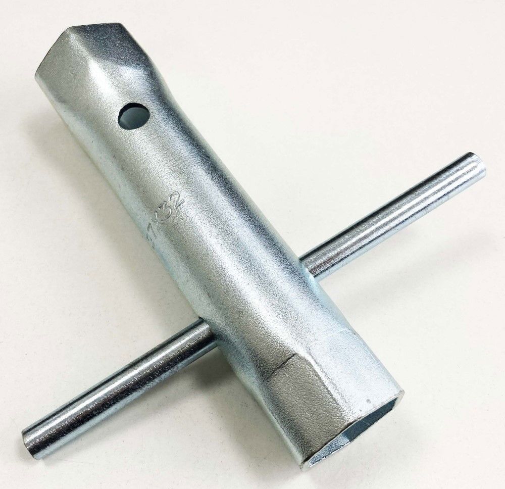 TAP BACKNUT SPANNER 27 x 32mm DOUBLE ENDED STEEL WITH TOMMY BAR - TOOLZONE KDPPB018 - Image 2