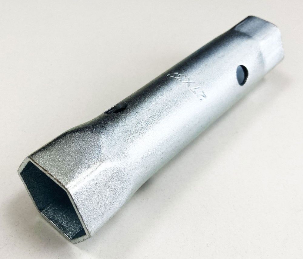 TAP BACKNUT SPANNER 27 x 32mm DOUBLE ENDED STEEL WITH TOMMY BAR - TOOLZONE KDPPB018 - Image 3