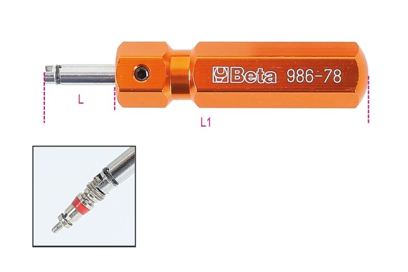 Tyre Valve Screwdriver 18mm - Beta Tools 986 78 - Image 5