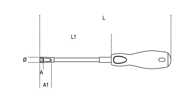 Flexible Hexagon Nut Spinner with Handle 7mm - Beta Tools 943FL 7 - Image 3