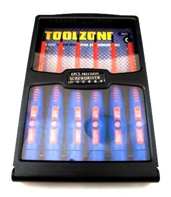 PRECISION VDE TAMPER STAR SCREWDRIVER SET 6PC T5-T10 - TOOLZONE KDPSD274 - Image 3