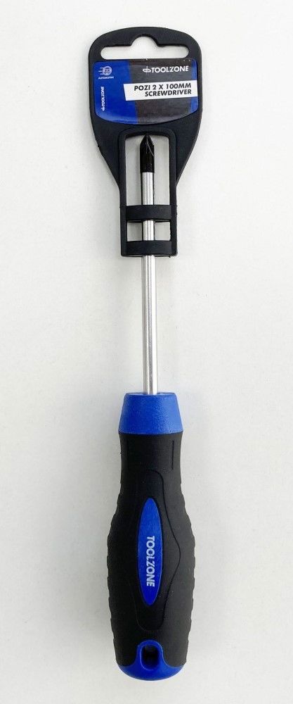 POZI SCREWDRIVER 100mm PZ2 - TOOLZONE KDPSD259 - Image 5
