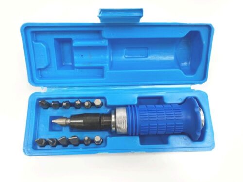 IMPACT SCREWDRIVER SET WITH 13 BITS 1/2″ DRIVE – TOOLZONE KDPSD173