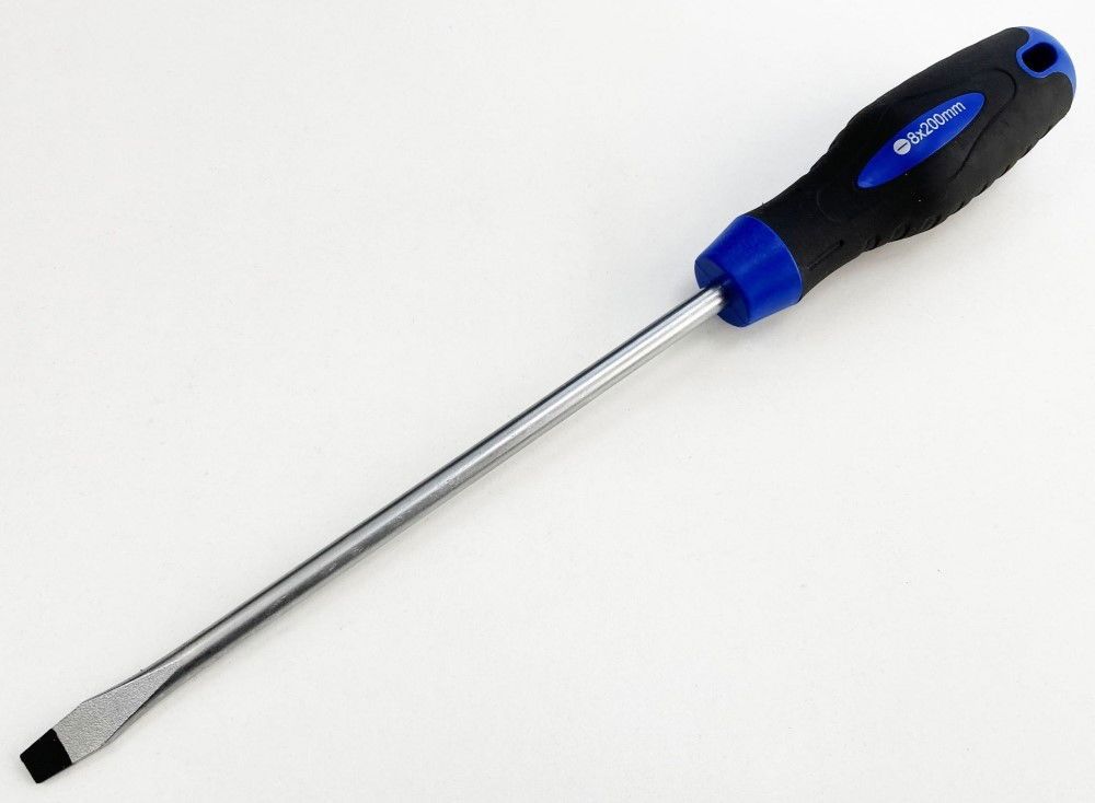 SLOT BLADE SCREWDRIVER 200mm x 8mm - TOOLZONE KDPSD249 - Image 4