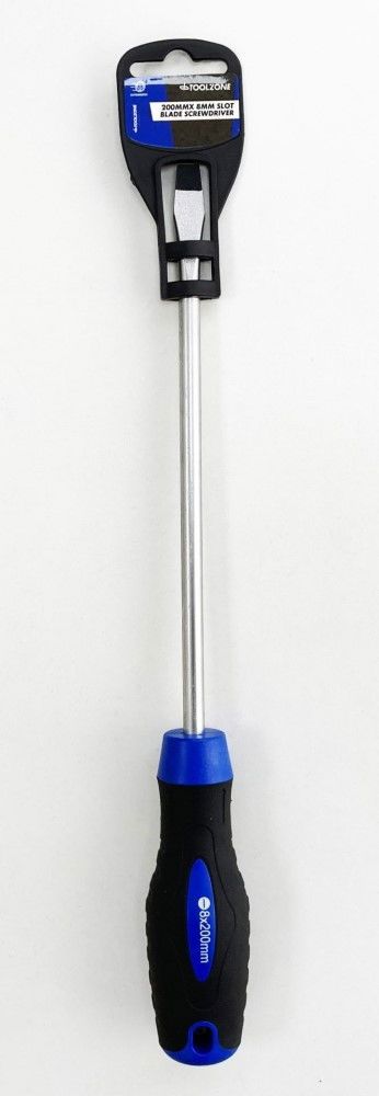 SLOT BLADE SCREWDRIVER 200mm x 8mm - TOOLZONE KDPSD249 - Image 5