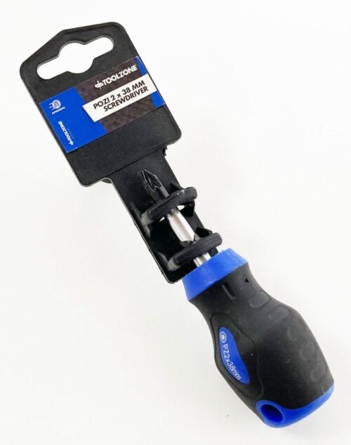 SCREWDRIVER POZI 2 38mm STUBBY – TOOLZONE KDPSD146