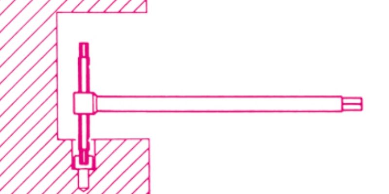 T-Handle Wrench with Three Male Ends for Torx Head Screws T40 - Beta Tools 951TX 40 - Image 3