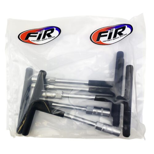 SHORT RUBBER COATED T-HANDLE SET OF 5 SOCKETS 8mm – 14mm