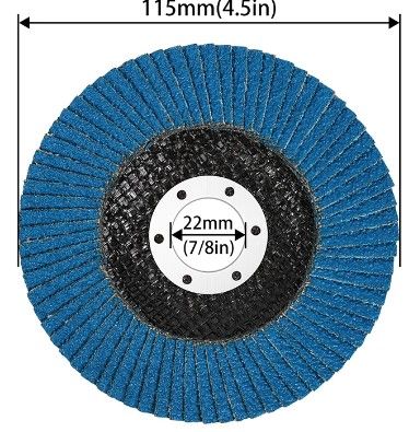 ZIRCONIUM FLAP DISC 115 / 60G, EACH / 868821 - Image 3