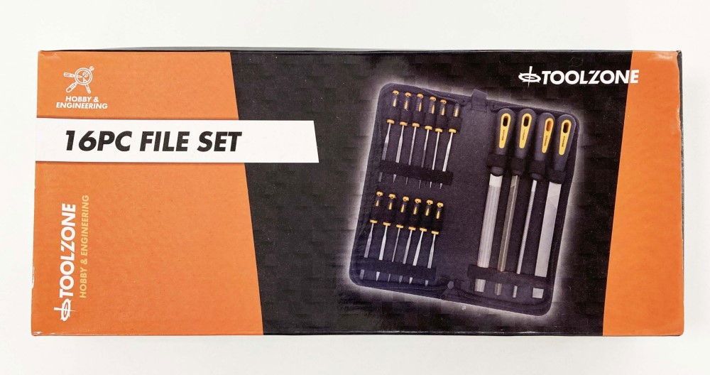 FILE SET 16PC WITH CARRY CASE 200mm AND 100mm BEARING STEEL FILES - TOOLZONE KDPWW216 - Image 6