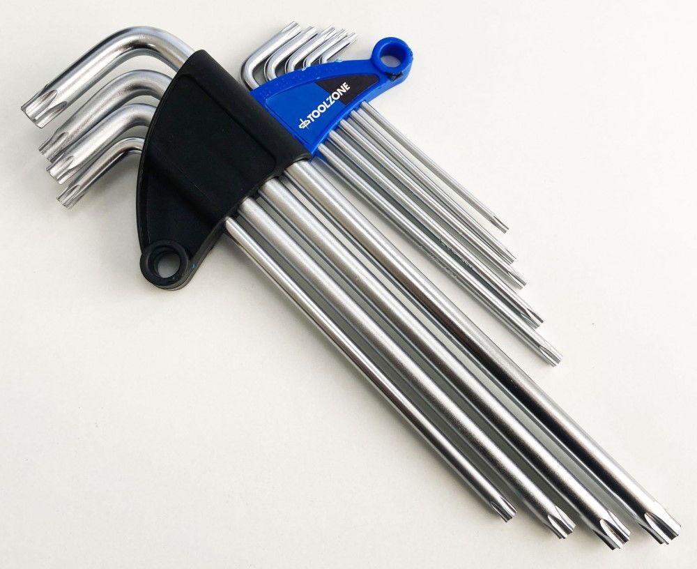 EXTRA-LONG TAMPERPROOF STAR KEY SET 9PC T10-T50 - TOOLZONE KDPSD076 - Image 4