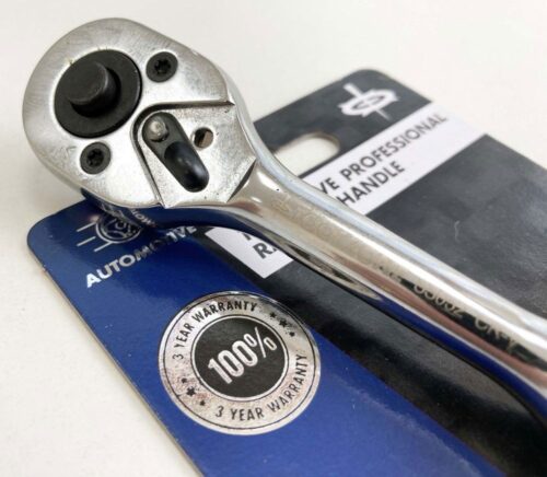 RATCHET HANDLE 1/4″ DRIVE PROFESSIONAL POLISHED 150mm CRV QUICK RELEASE – TOOLZONE KDPSS052