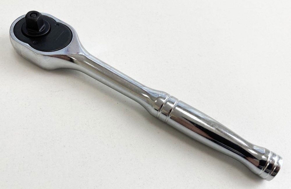 RATCHET HANDLE 1/4" DRIVE PROFESSIONAL POLISHED 150mm CRV QUICK RELEASE - TOOLZONE KDPSS052 - Image 6