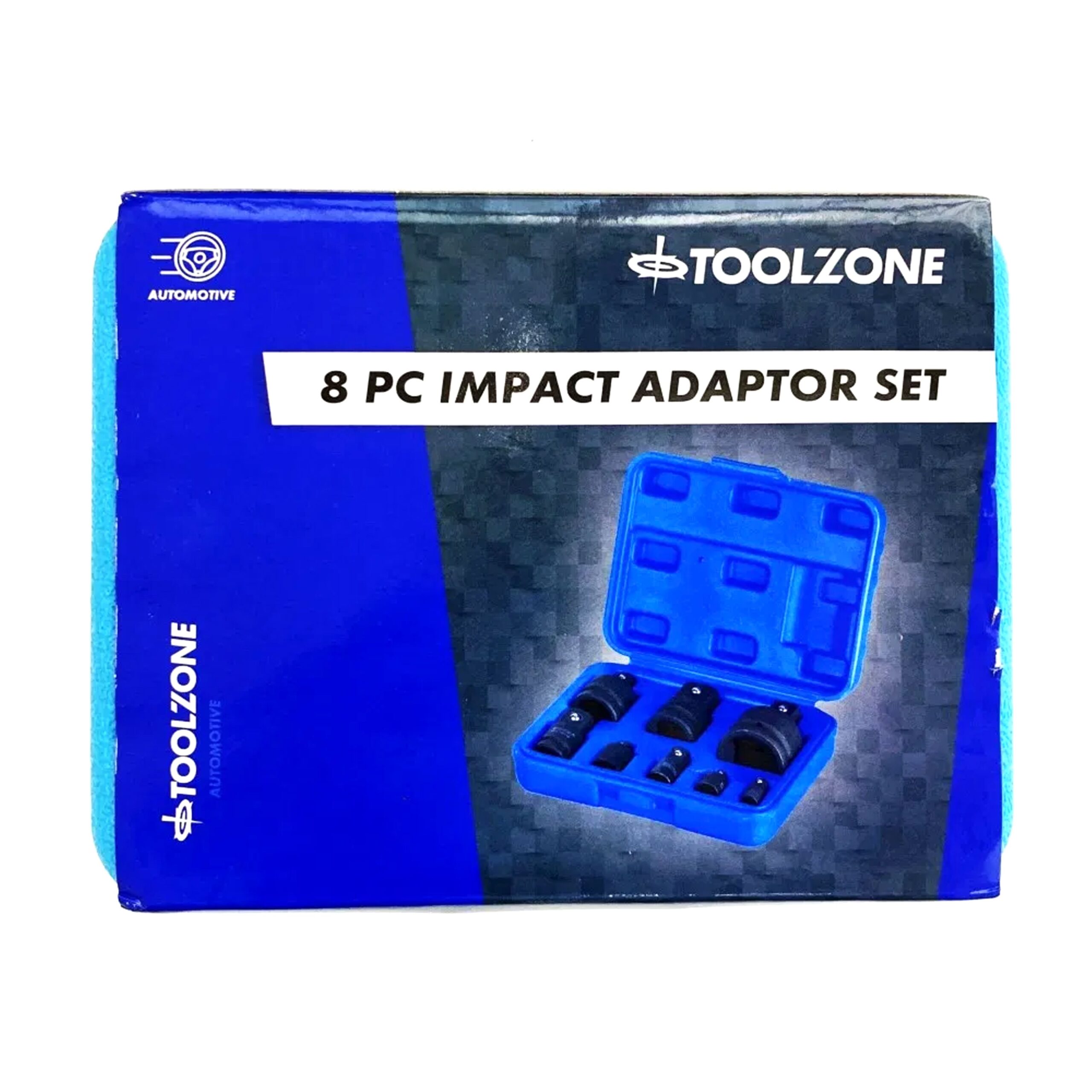 IMPACT ADAPTOR SET 8 PIECES 1/4" TO 1" DRIVE IN BLOW MOLD CASE - TOOLZONE KDPSS243 - Image 6