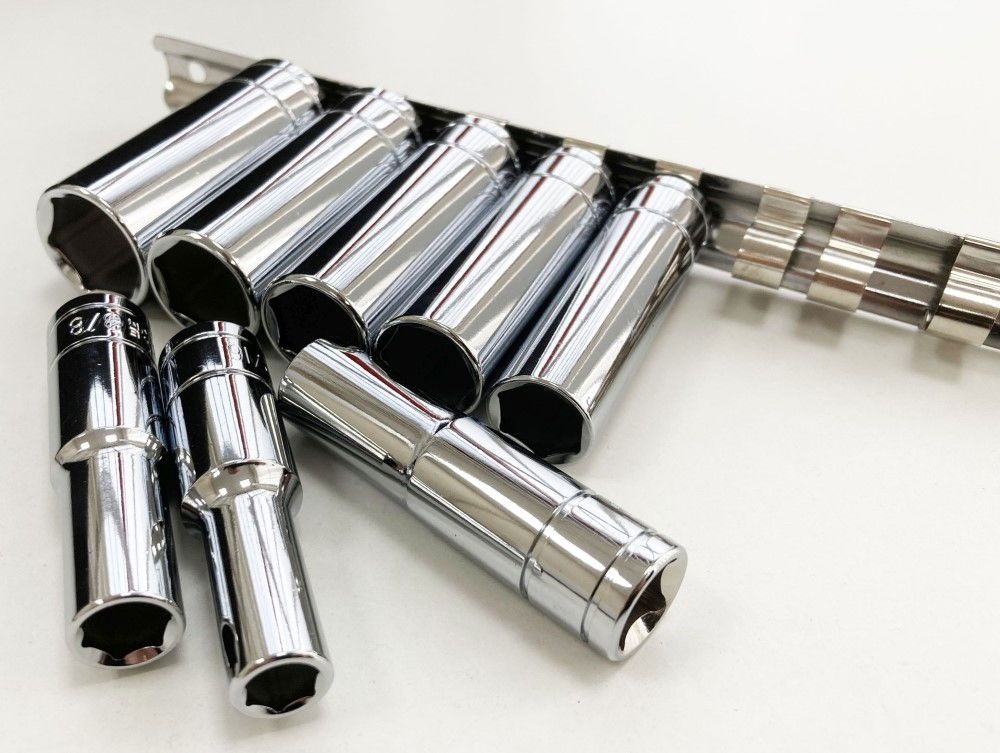 DEEP SOCKET SET 8 PIECES 3/8" DRIVE AF CRV 5/16"-3/4" - TOOLZONE KDPSS303 - Image 4