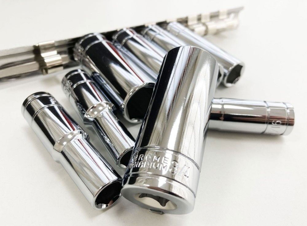 DEEP SOCKET SET 8 PIECES 3/8" DRIVE AF CRV 5/16"-3/4" - TOOLZONE KDPSS303 - Image 5